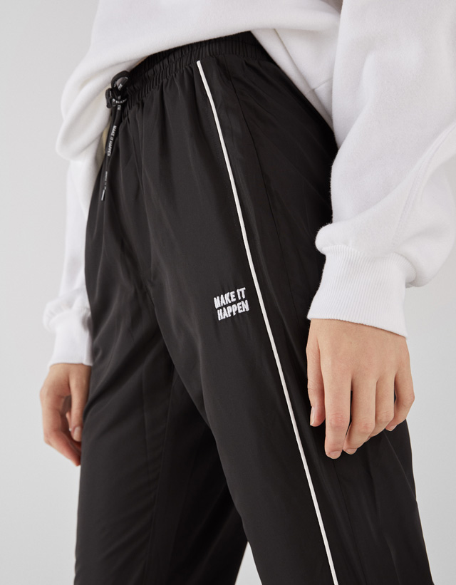 nylon jogging bottoms