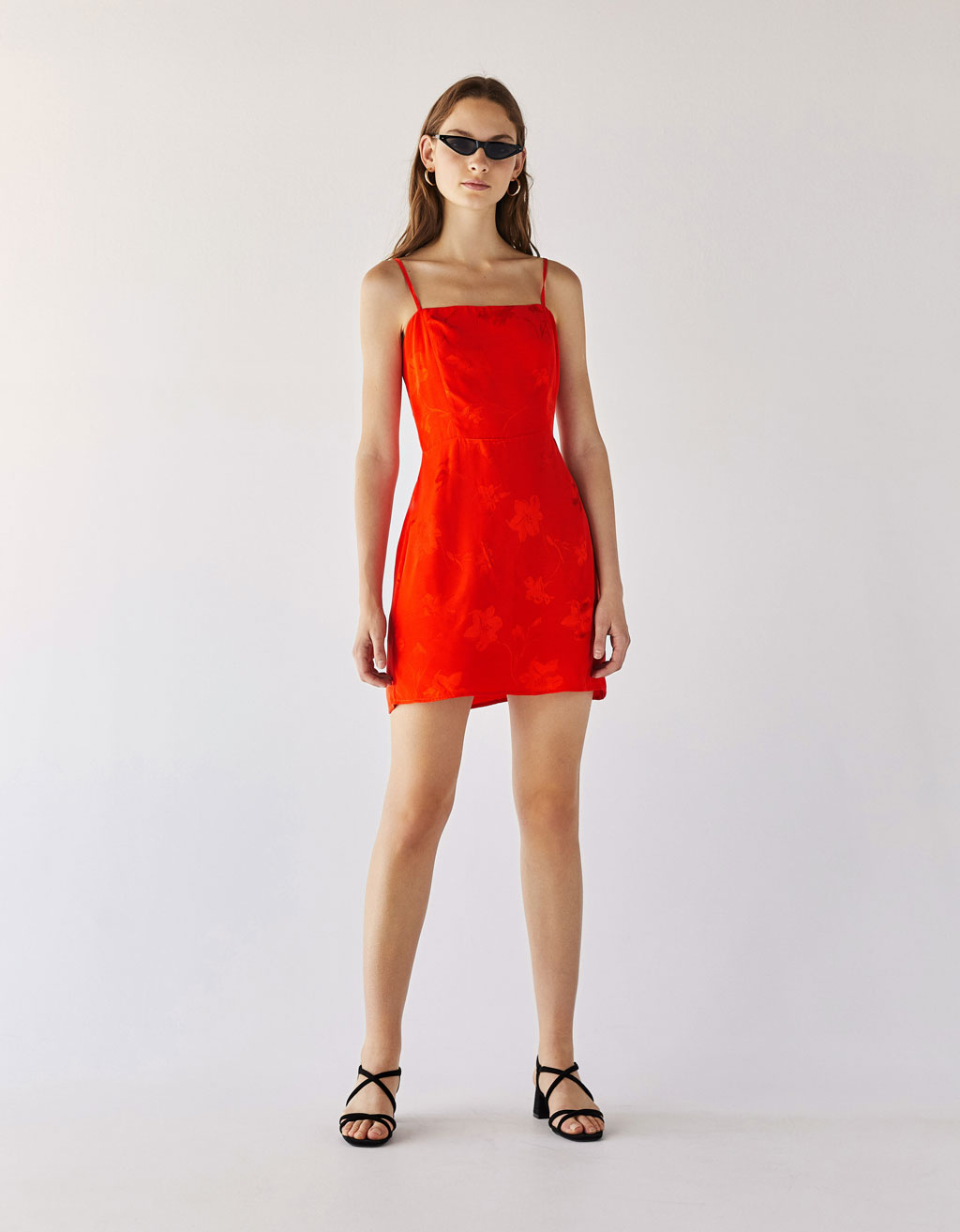 bershka red dress