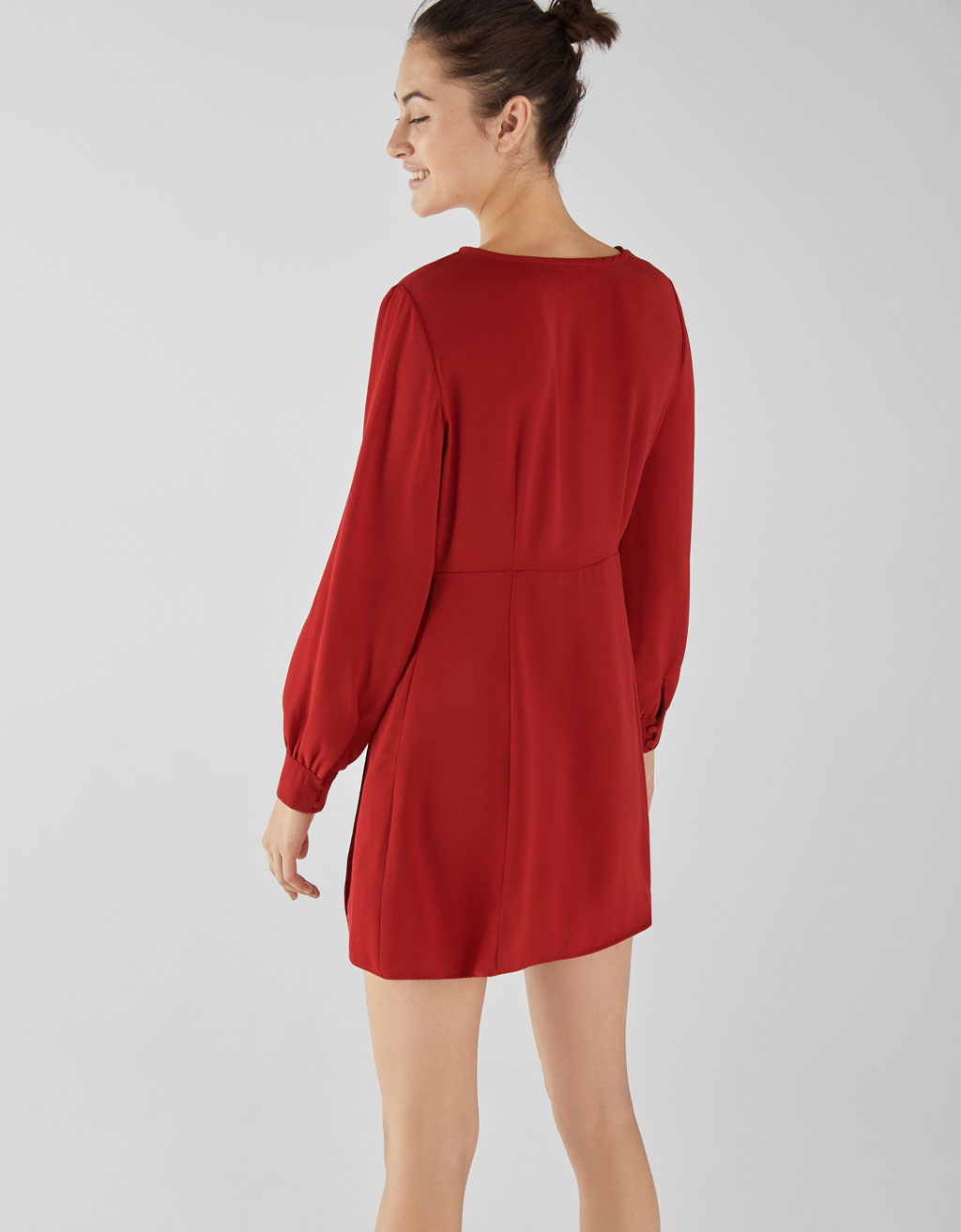 bershka wrap dress