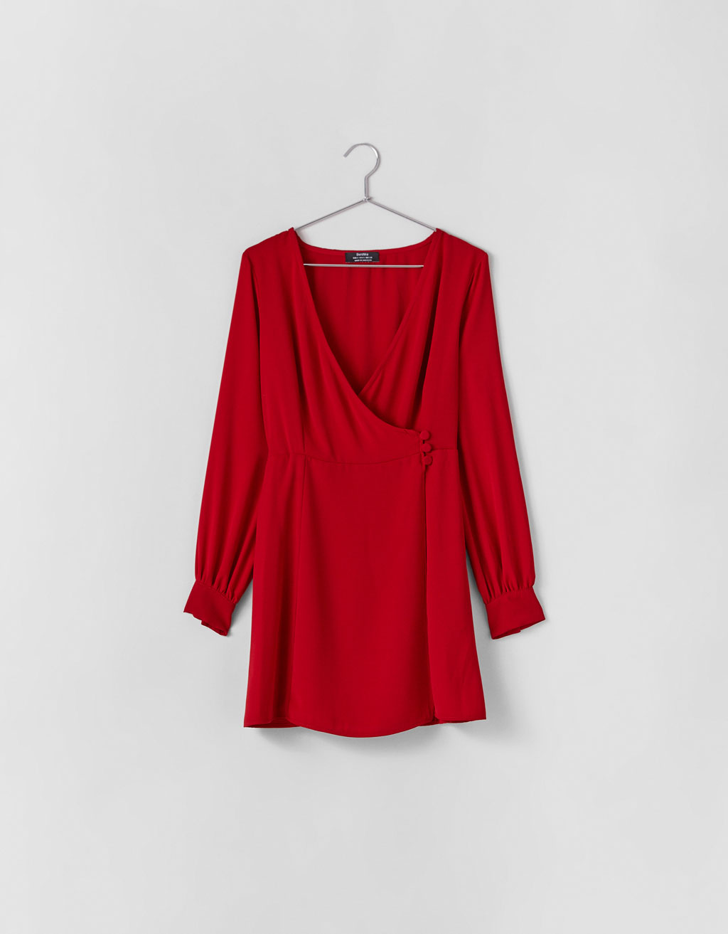 Wrap dress with buttons - null 