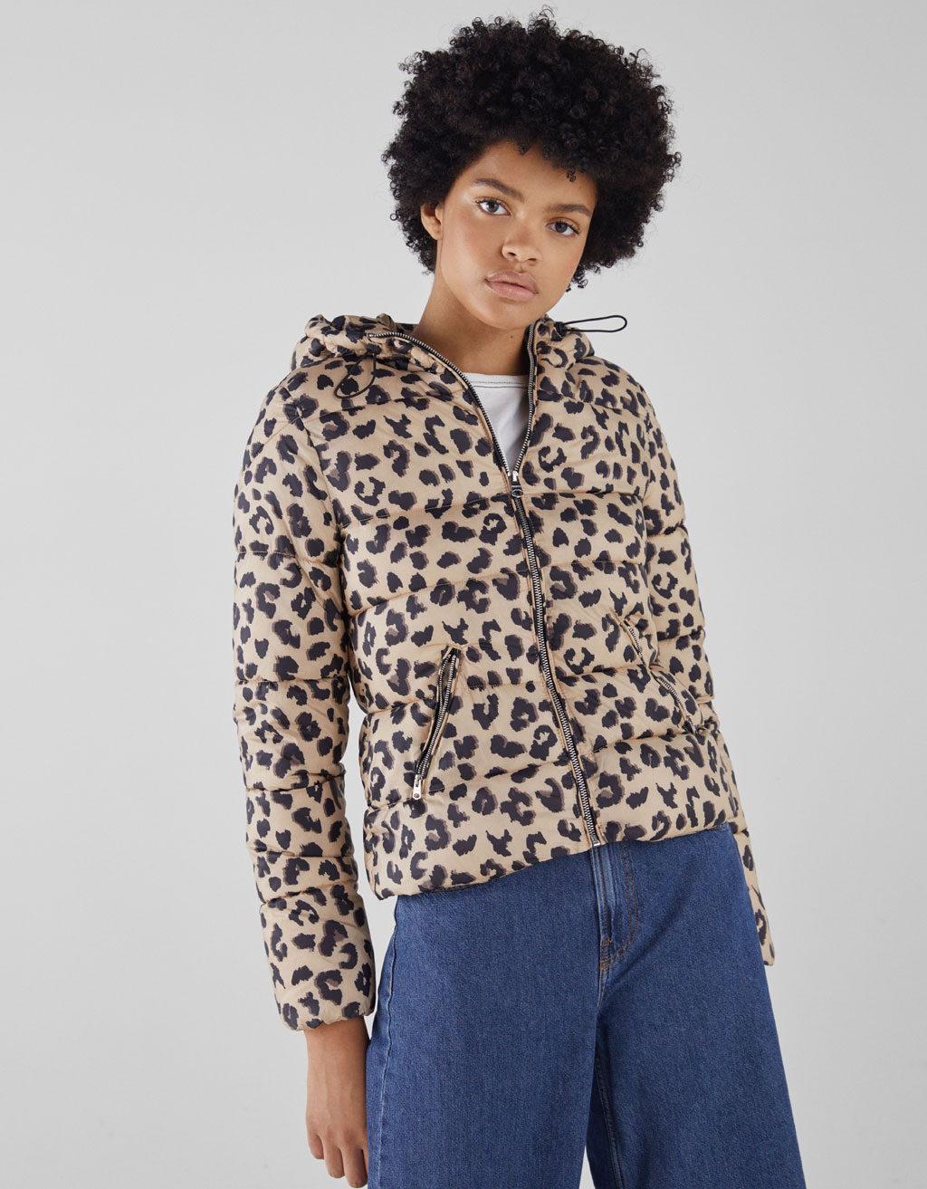 Women S Jackets Autumn Winter 2018 Bershka Light Hooded Puffer Jacket