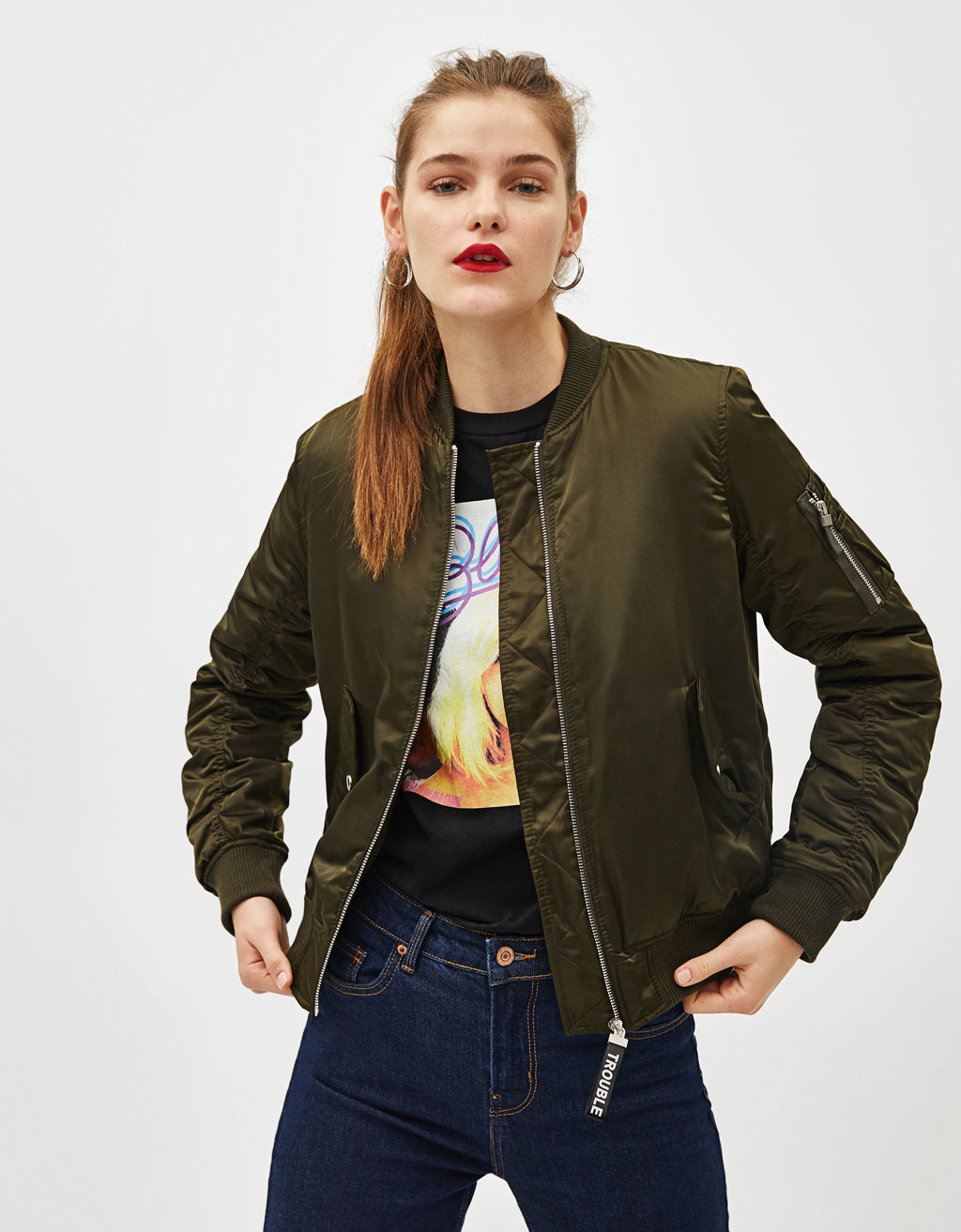 bershka bomber jacket womens