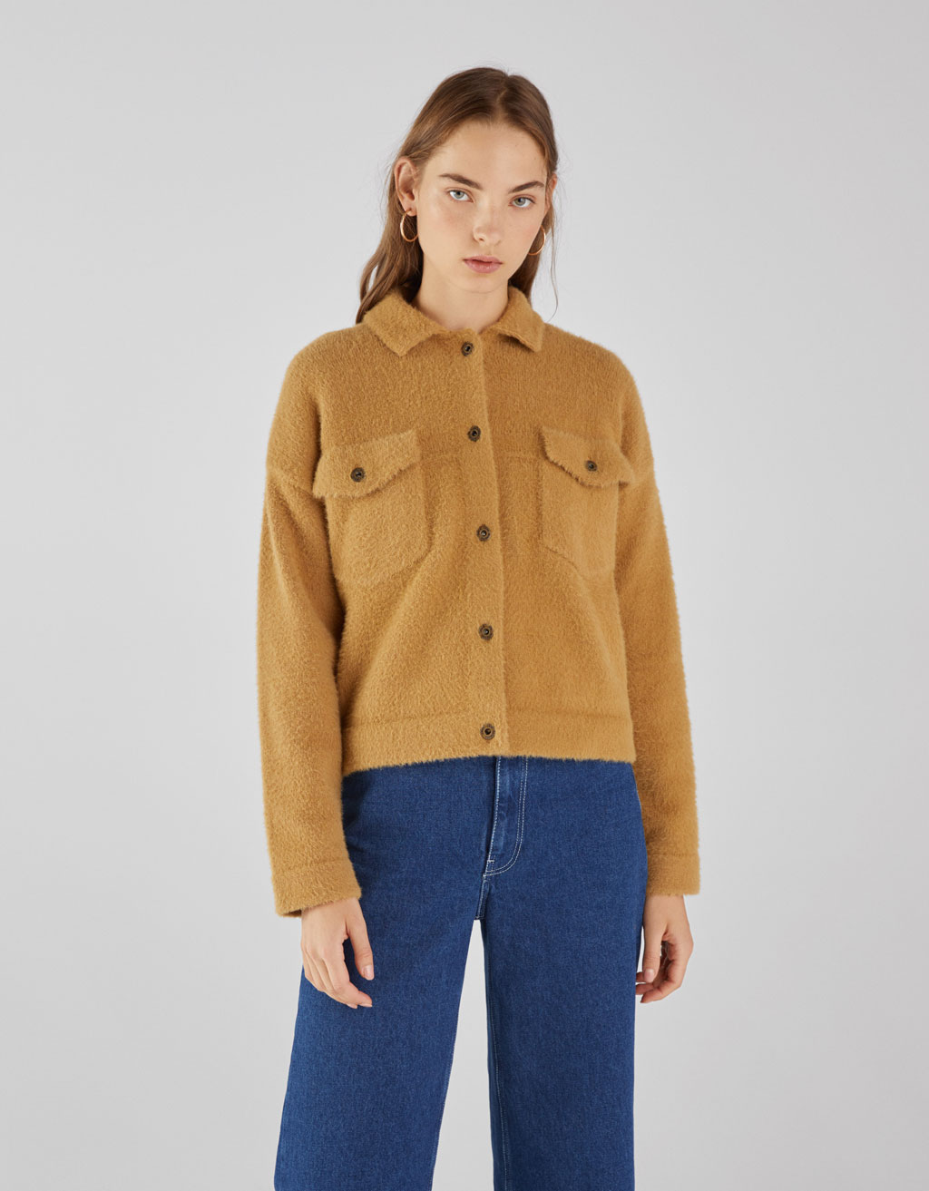 Fausse top fourrure bershka