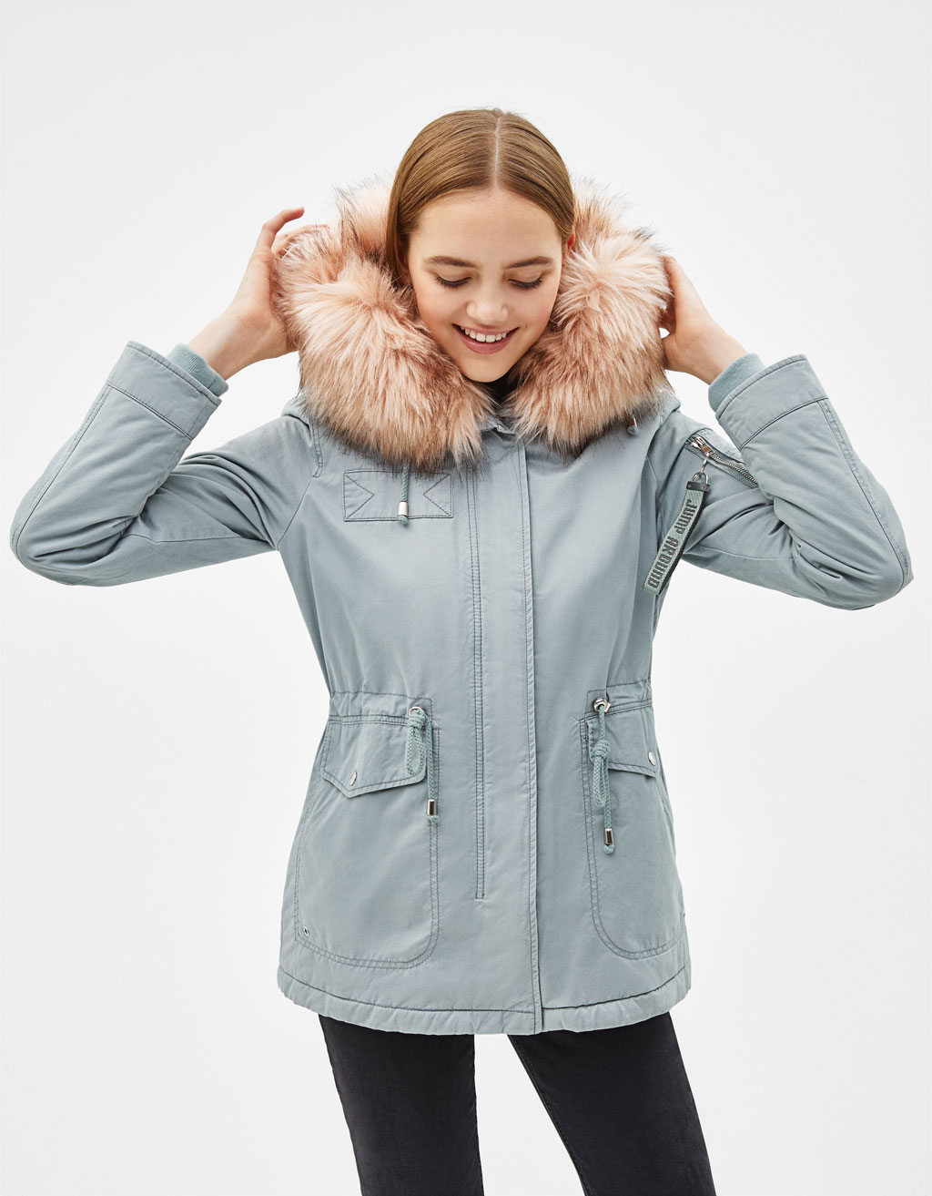 parka jacket bershka