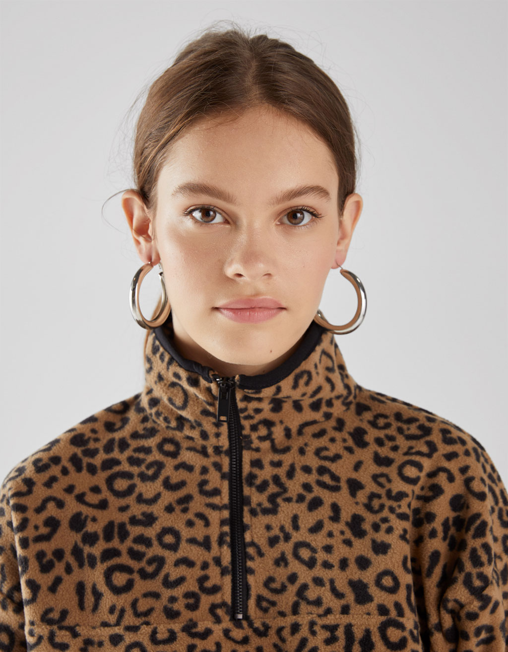 Bershka 2025 leopard sweater
