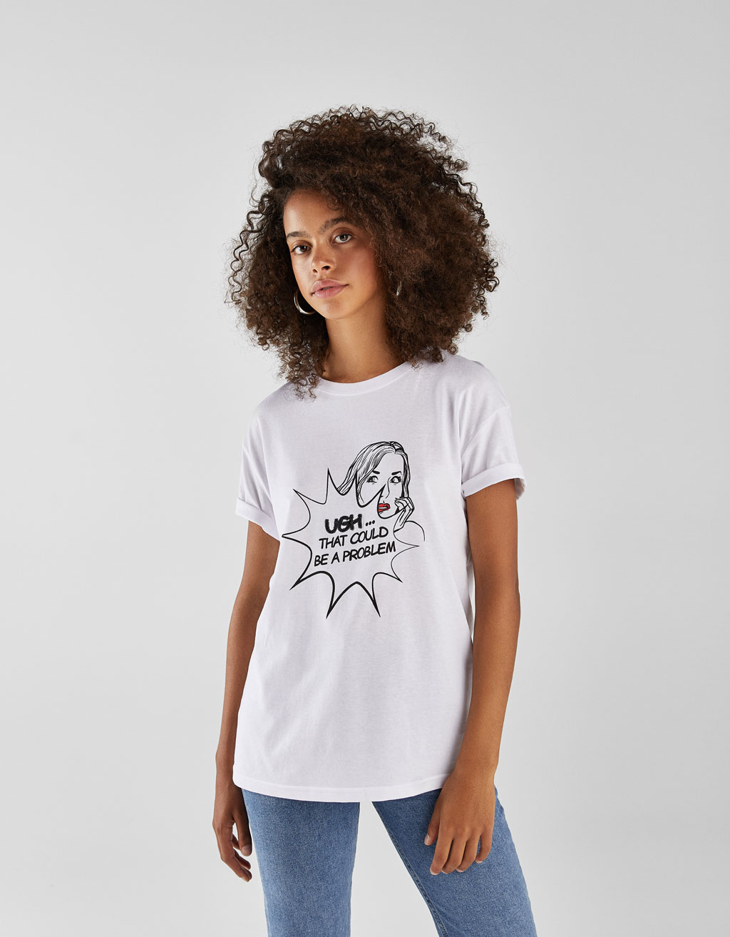 maglietta arcobaleno bershka