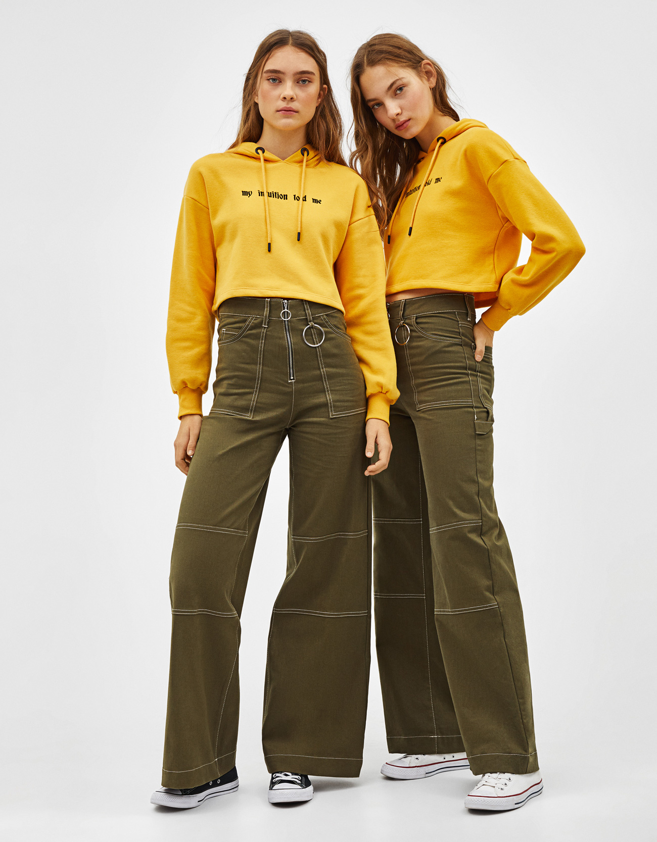 wide utility trousers