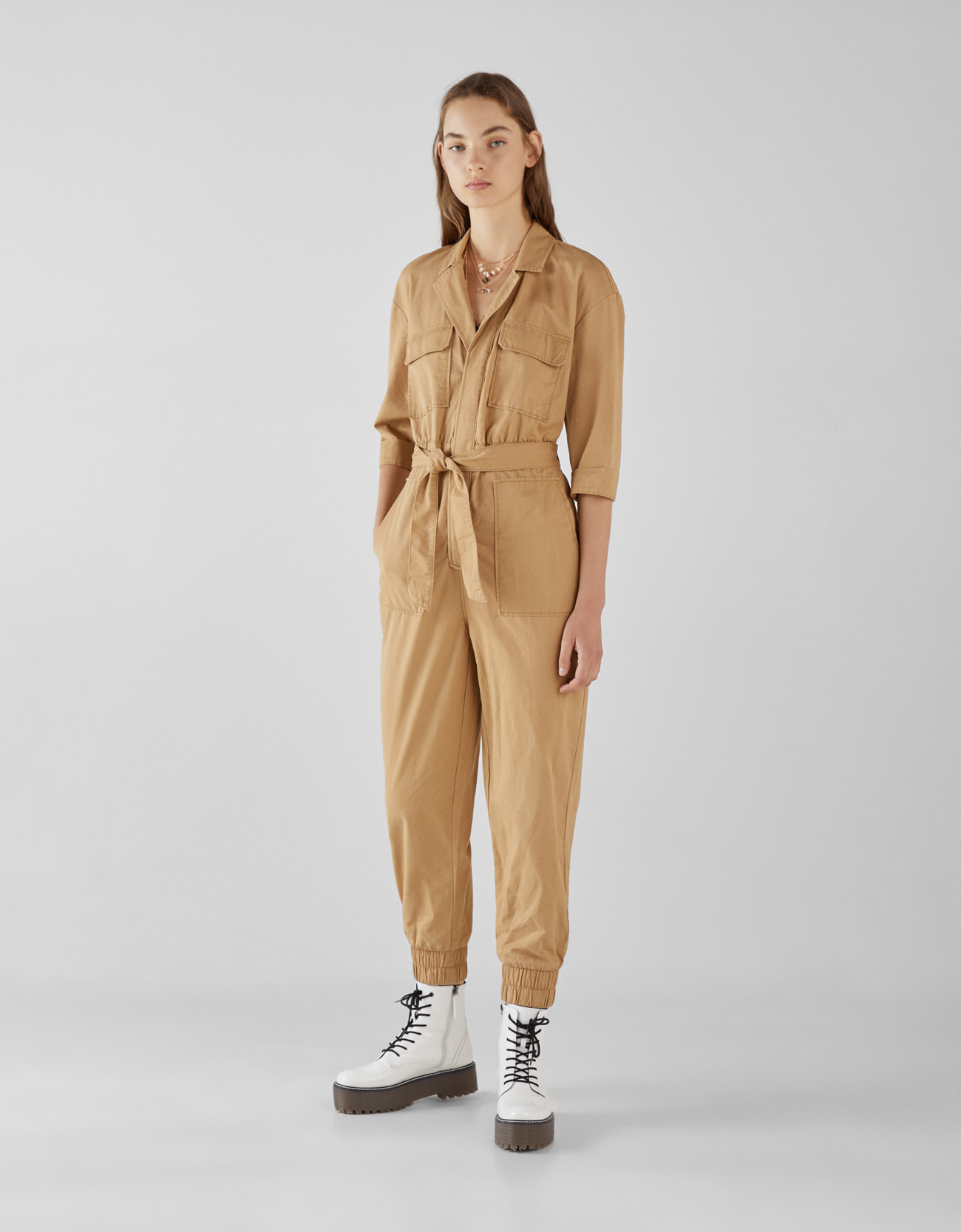 long jumpsuit with pockets