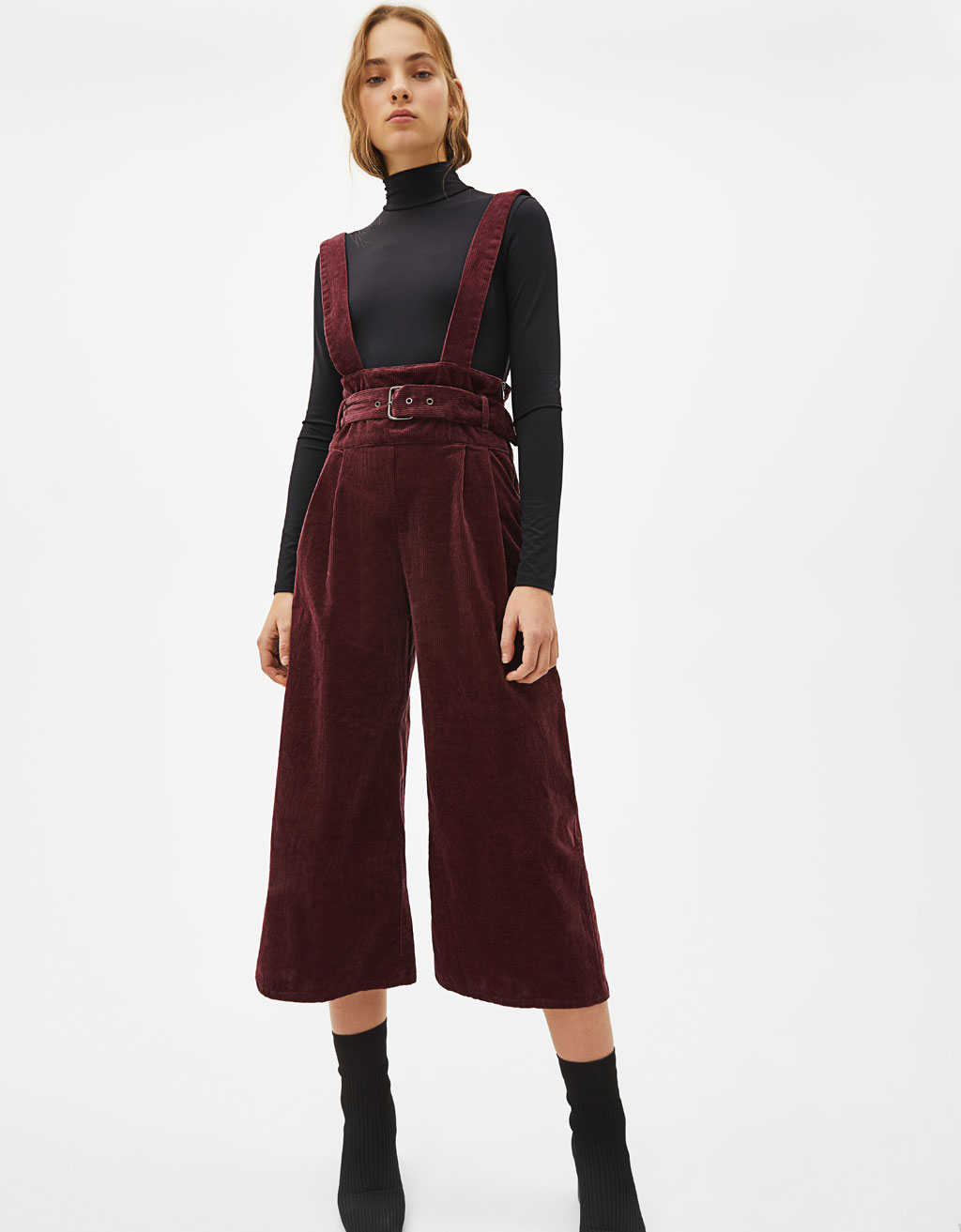 bershka dungaree dress