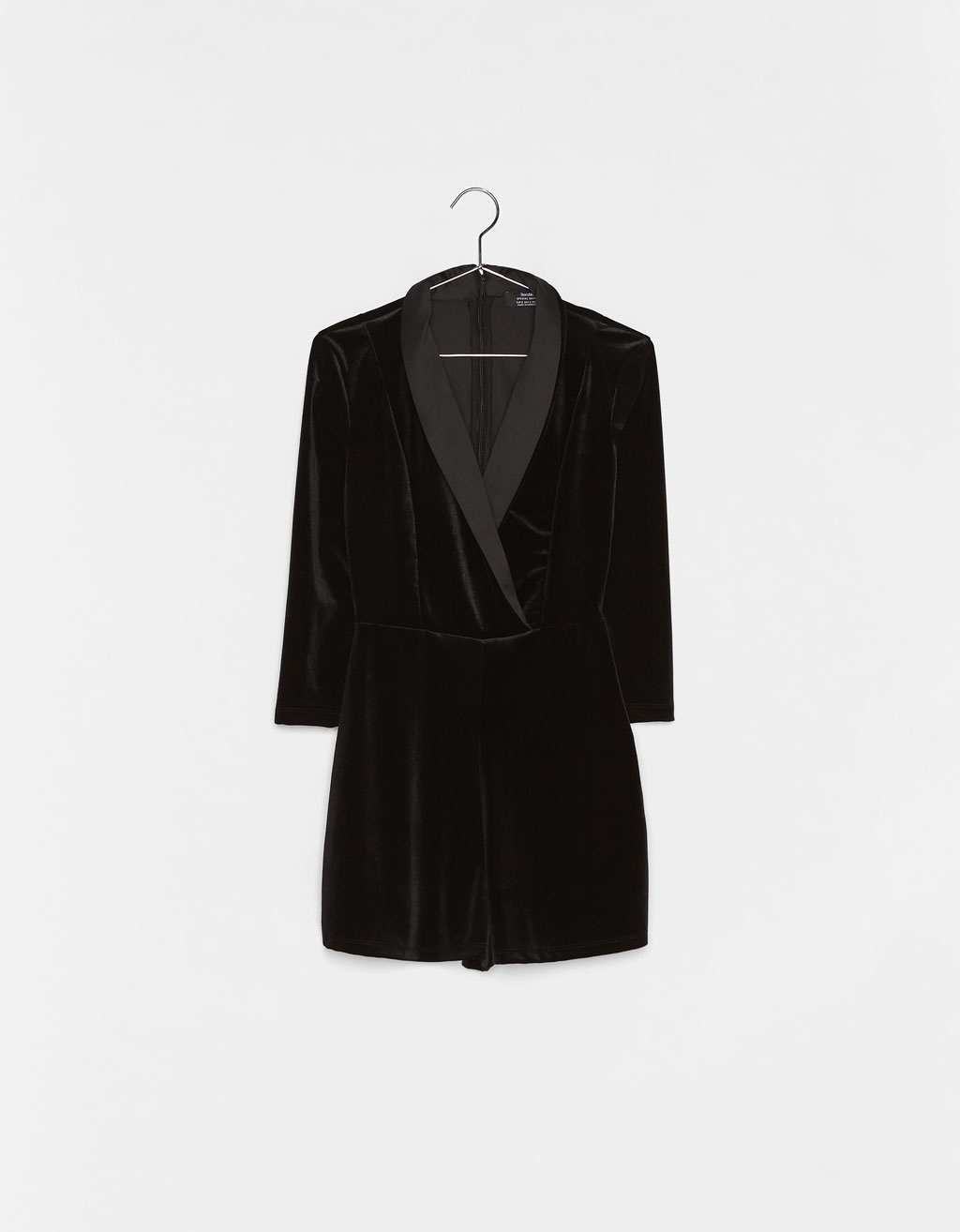 bershka velvet jumpsuit
