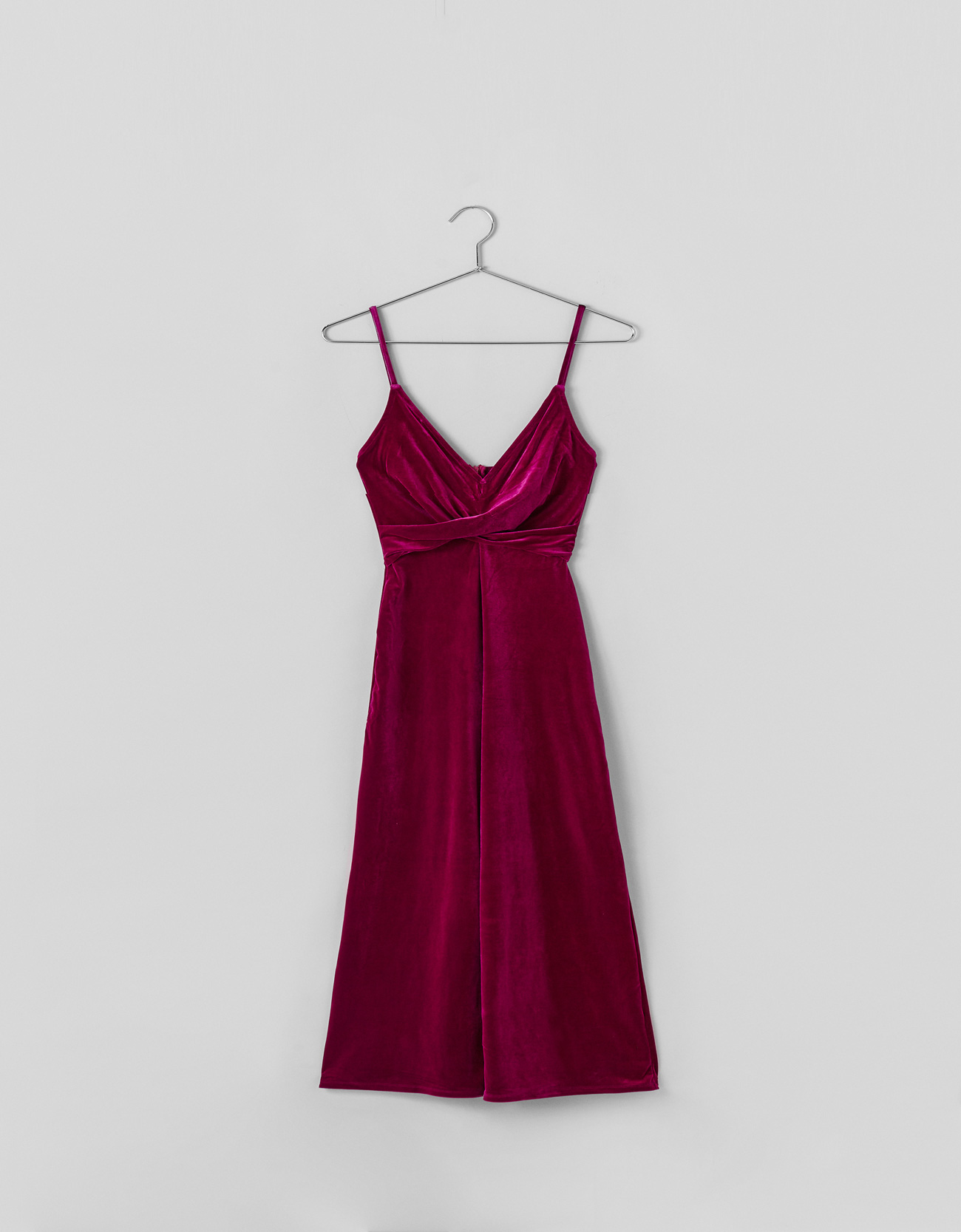 bershka velvet jumpsuit