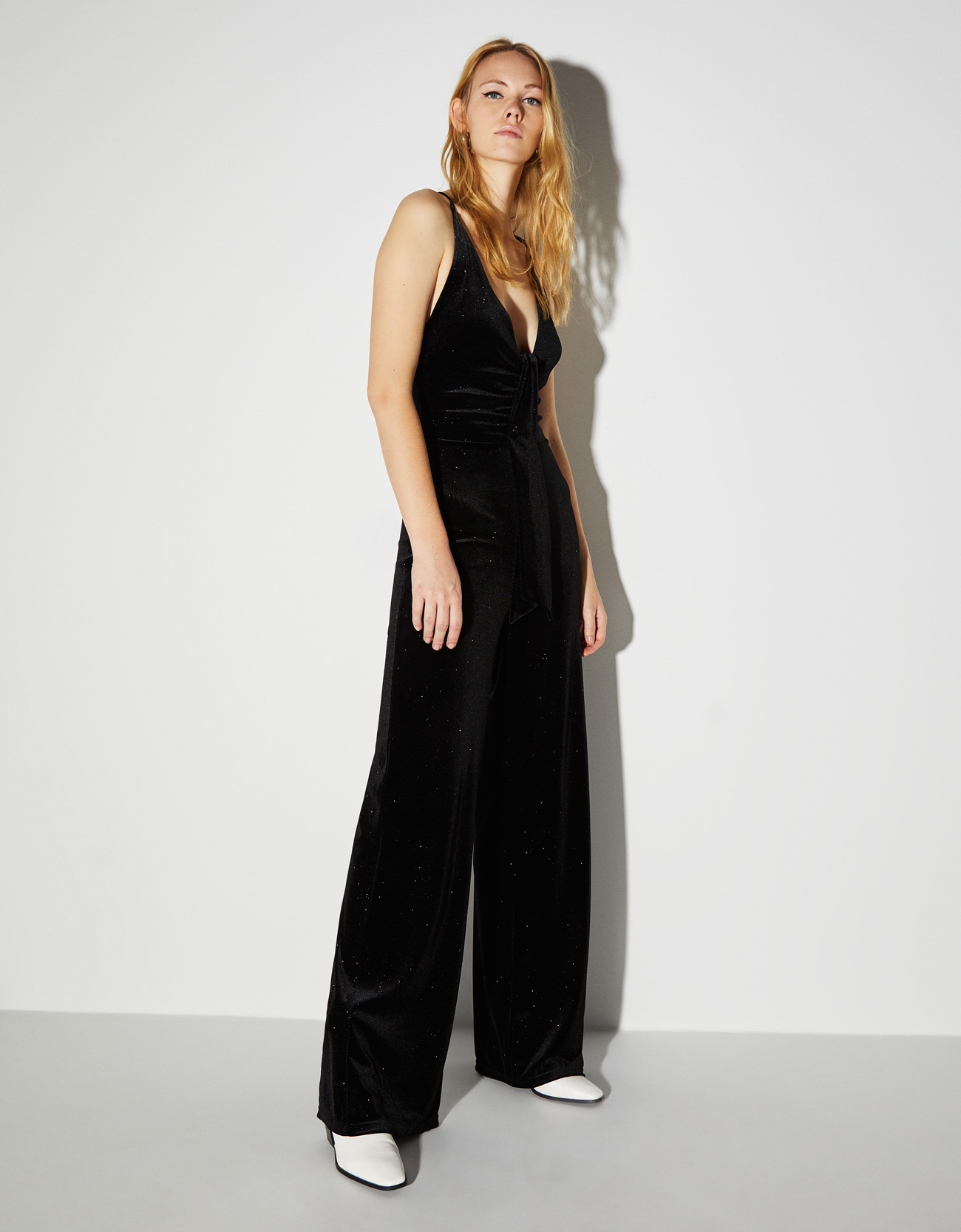 low cut jumpsuit