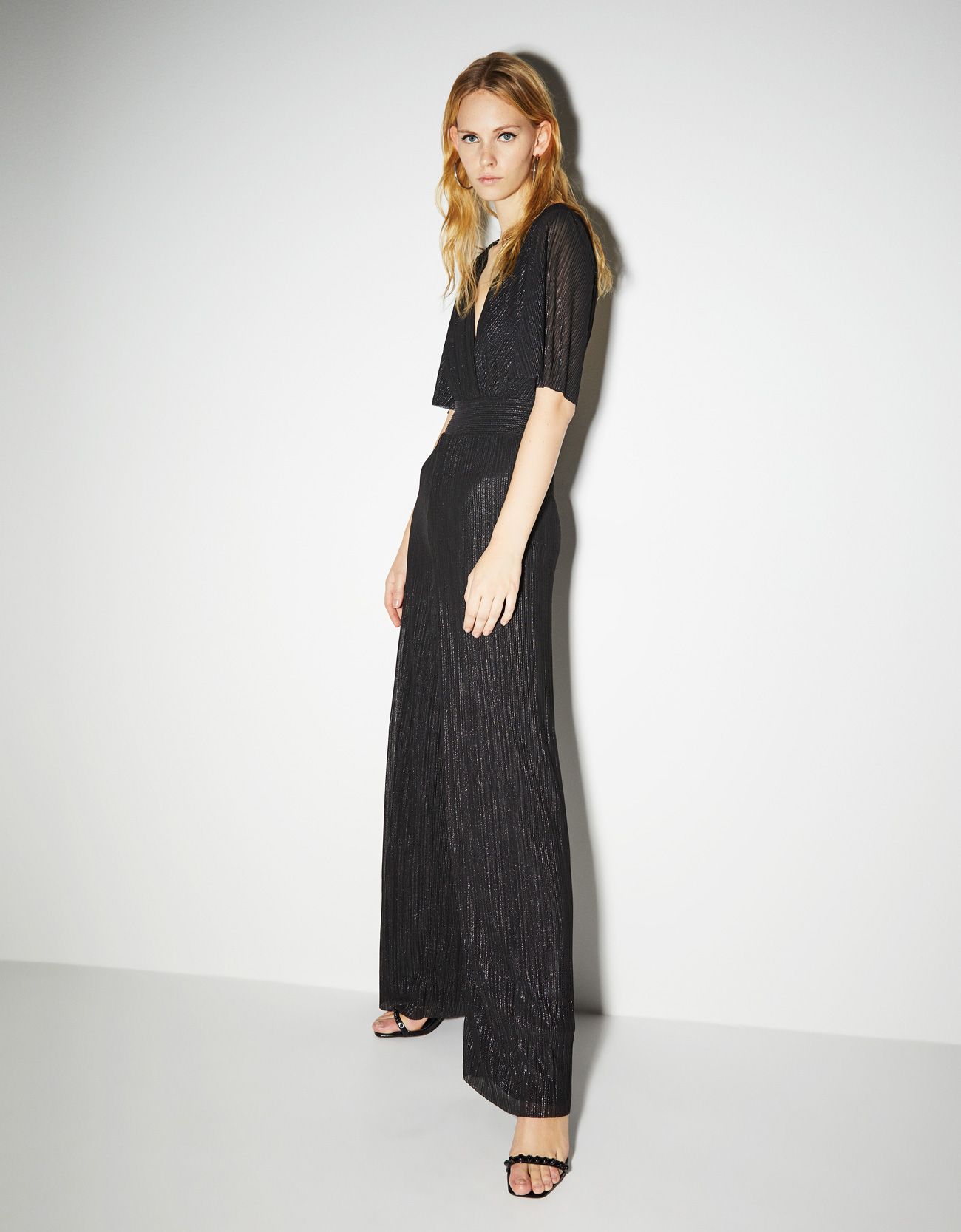 cape sleeve jumpsuit