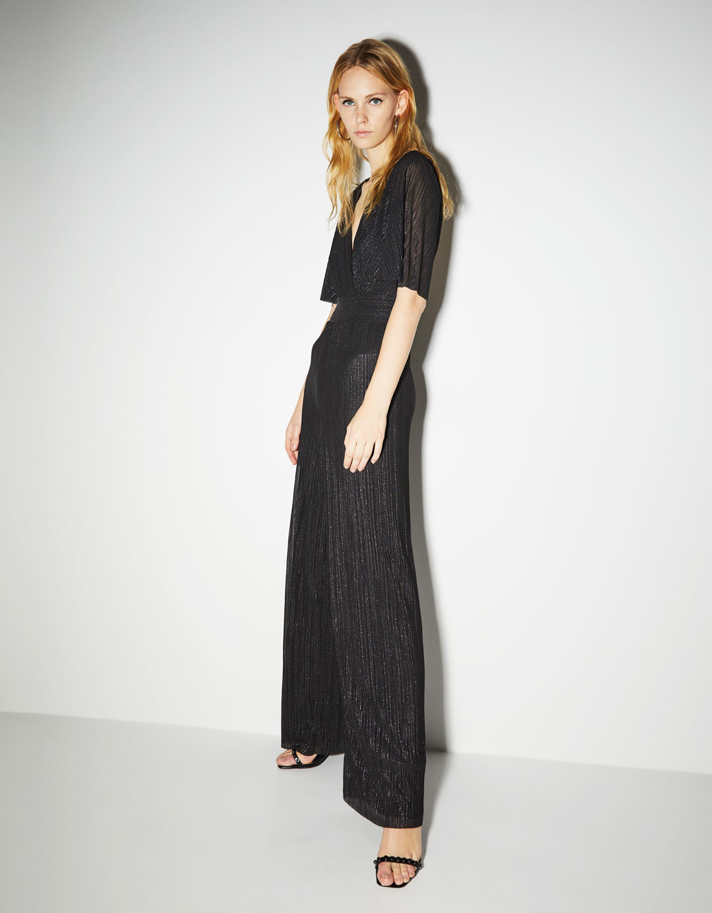 jumpsuit cape sleeves