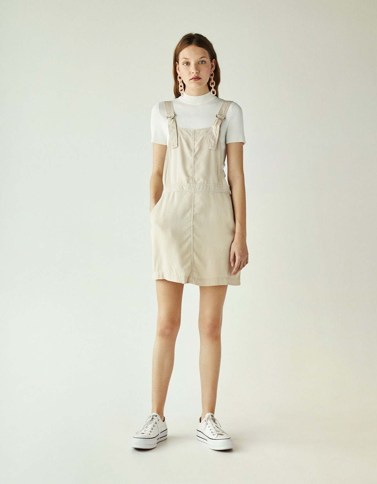 bershka pinafore dress