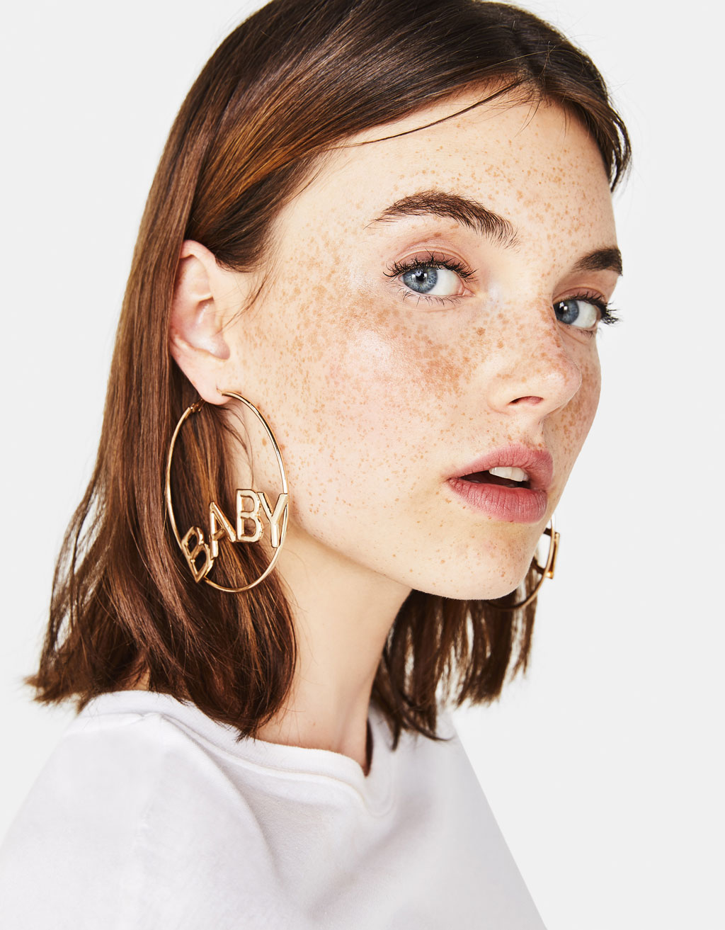 Baby Doll Hoop Earrings Jewelry Bershka United States Baby Doll Hoop Earrings