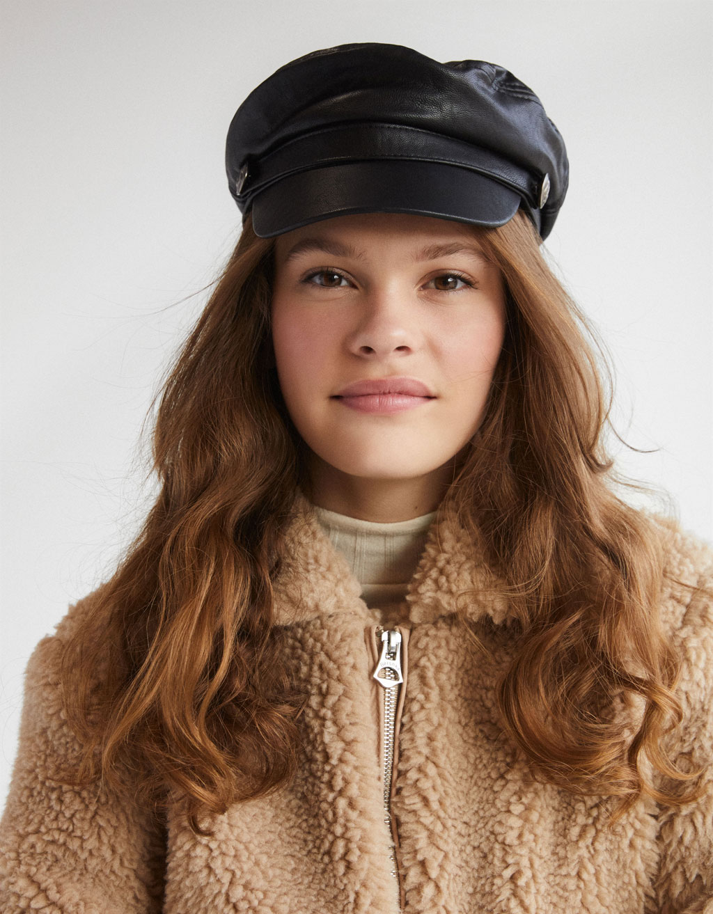 Marin De Cuir Casquette Casquette Effet Marin De wOPX8n0k