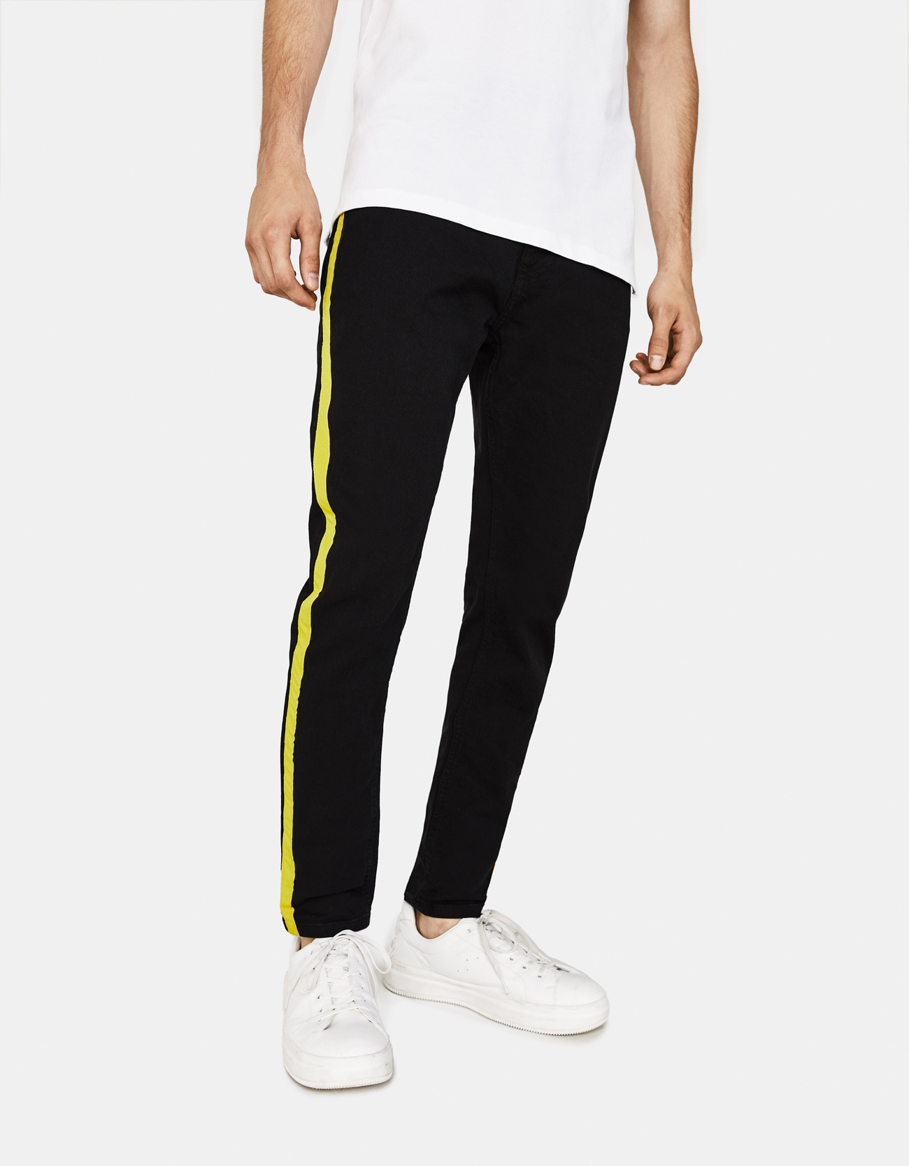 Yanlari Seritli Skinny Fit Pantolon Join Life Bershka Turkey