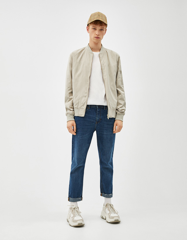 Bomber Tipi Ceket Erkek Bershka