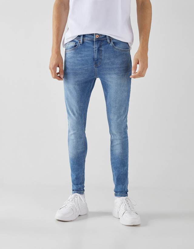 bershka denim super skinny fit