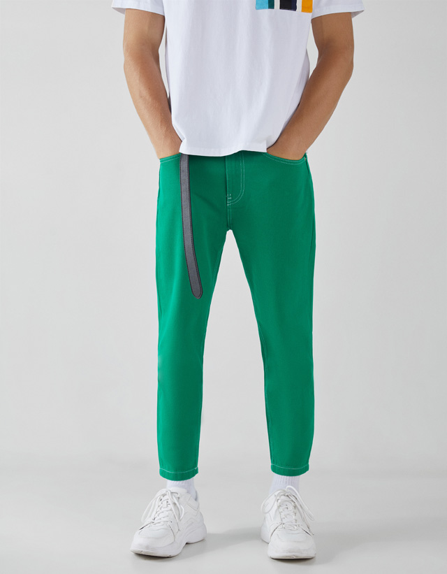 bershka slim cropped fit