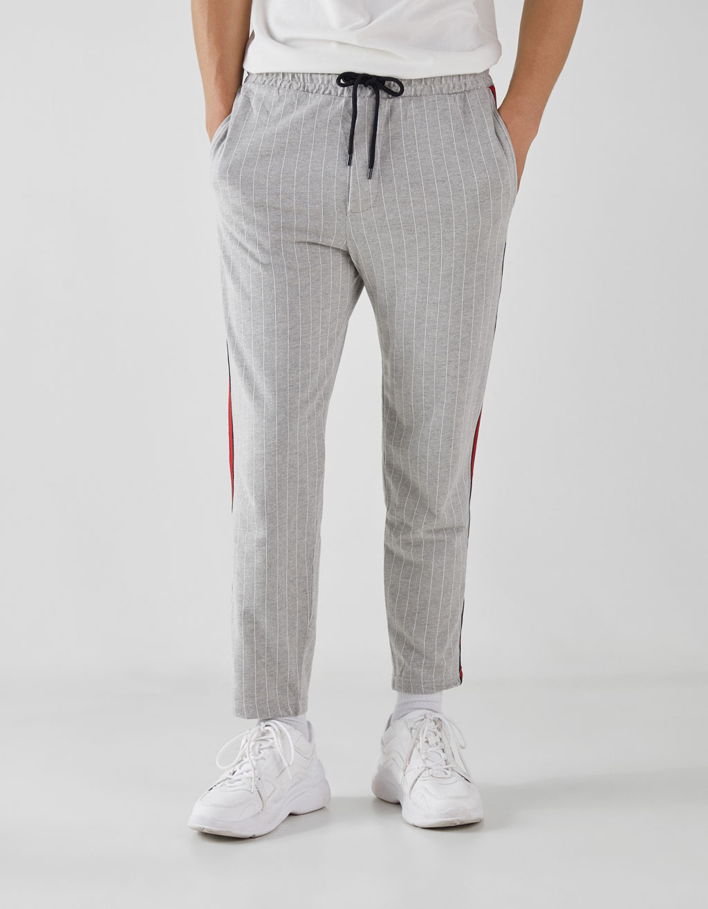 Never Pay Full Price For Pantaloni Jogger Con Striscia Laterale E Lacci