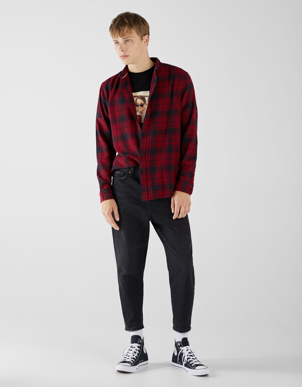 Grazie Raduno Escursioni A Piedi Camicia A Quadri Bershka Agingtheafricanlion Org