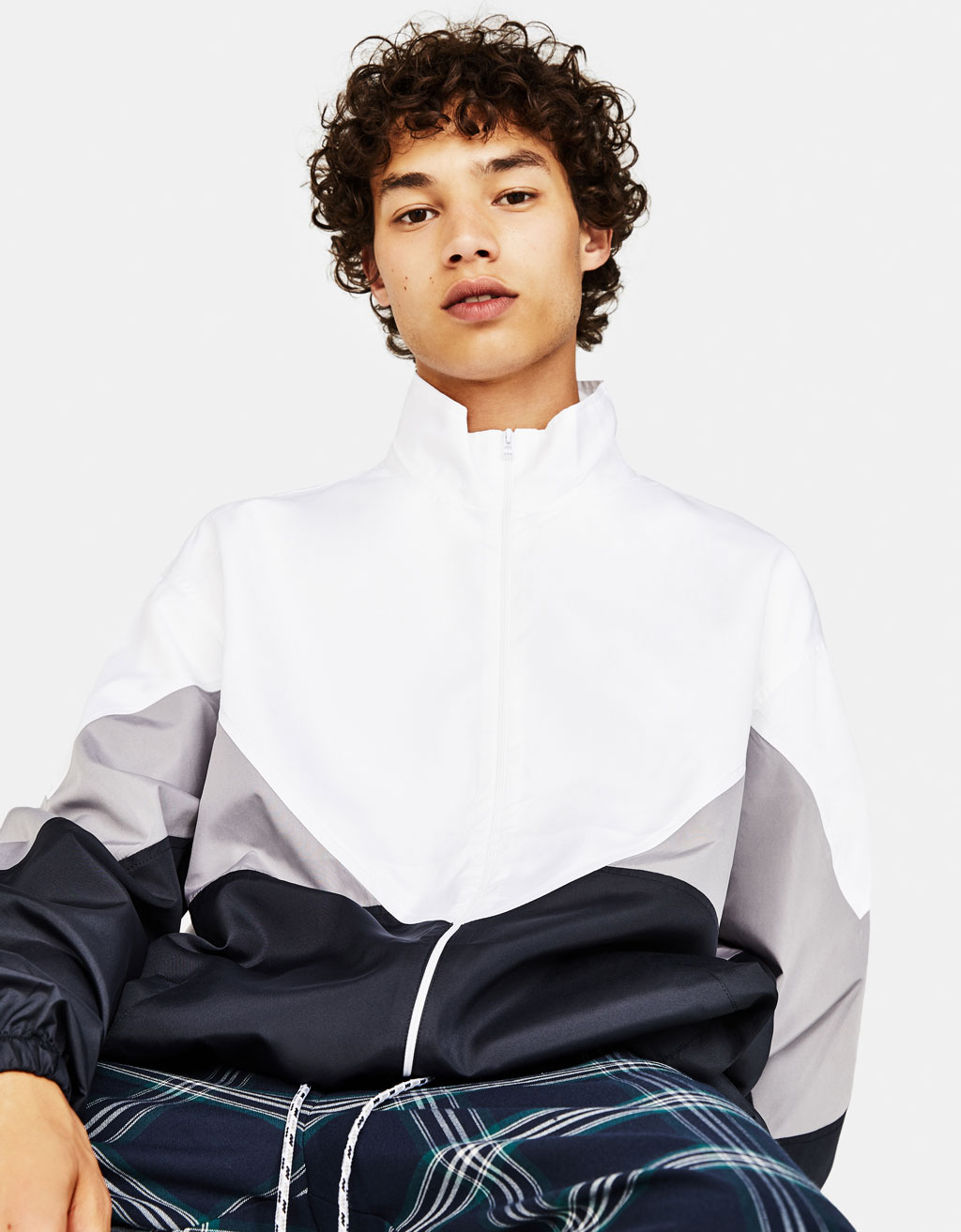 Lightweight Jacket With Zip Promo Bershka Spain