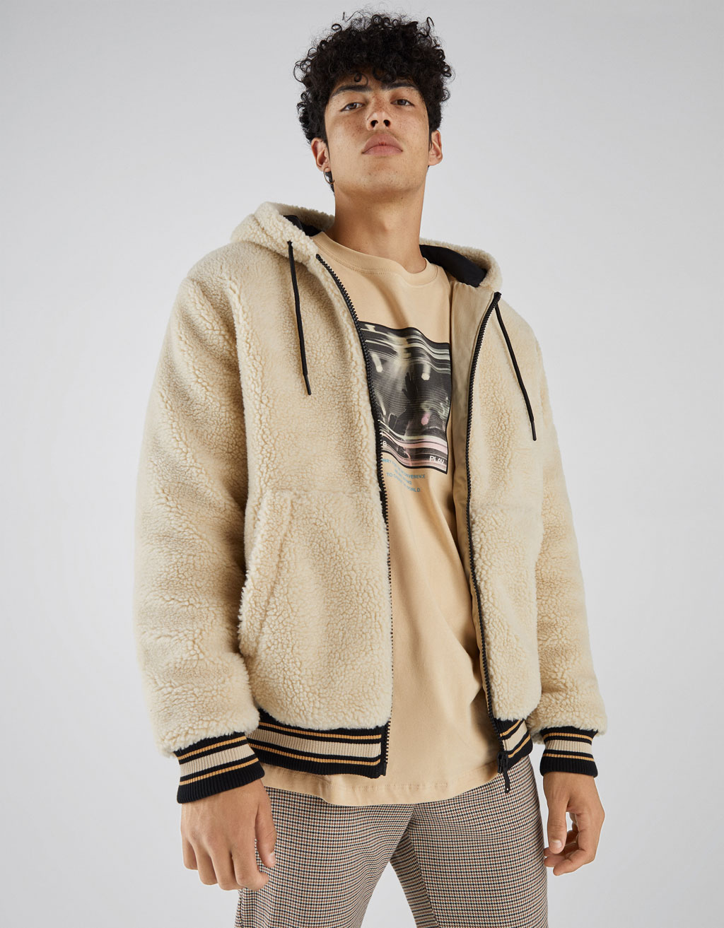 Bershka chaqueta borrego Clearance