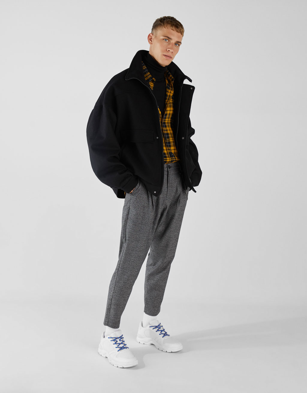 Shoptagr Oversize Kumas Mont By Bershka