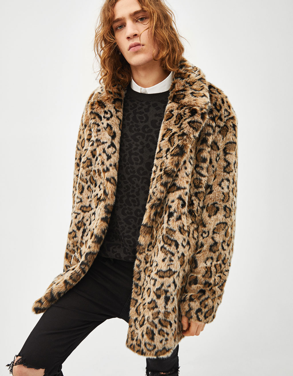bershka leopard jacket