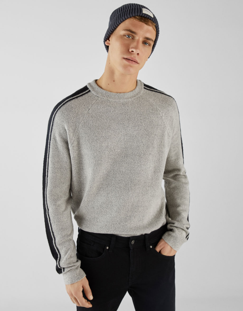 Bisiklet Yaka Kazak Joggers Bershka Turkey