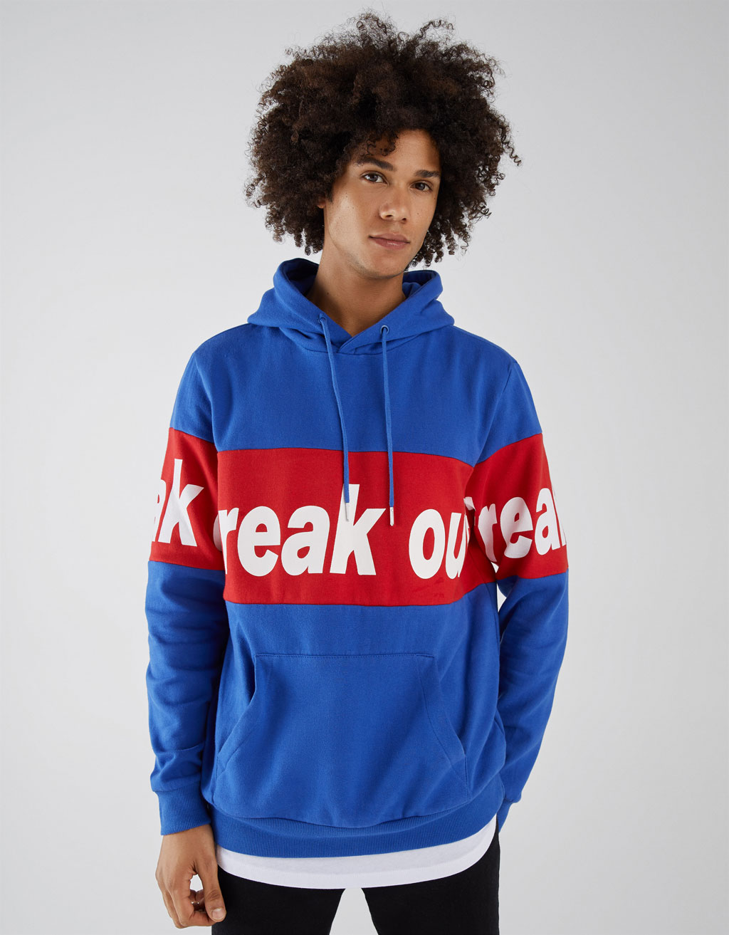 Printed Sweatshirts Clothing Men Bershka Lithuania