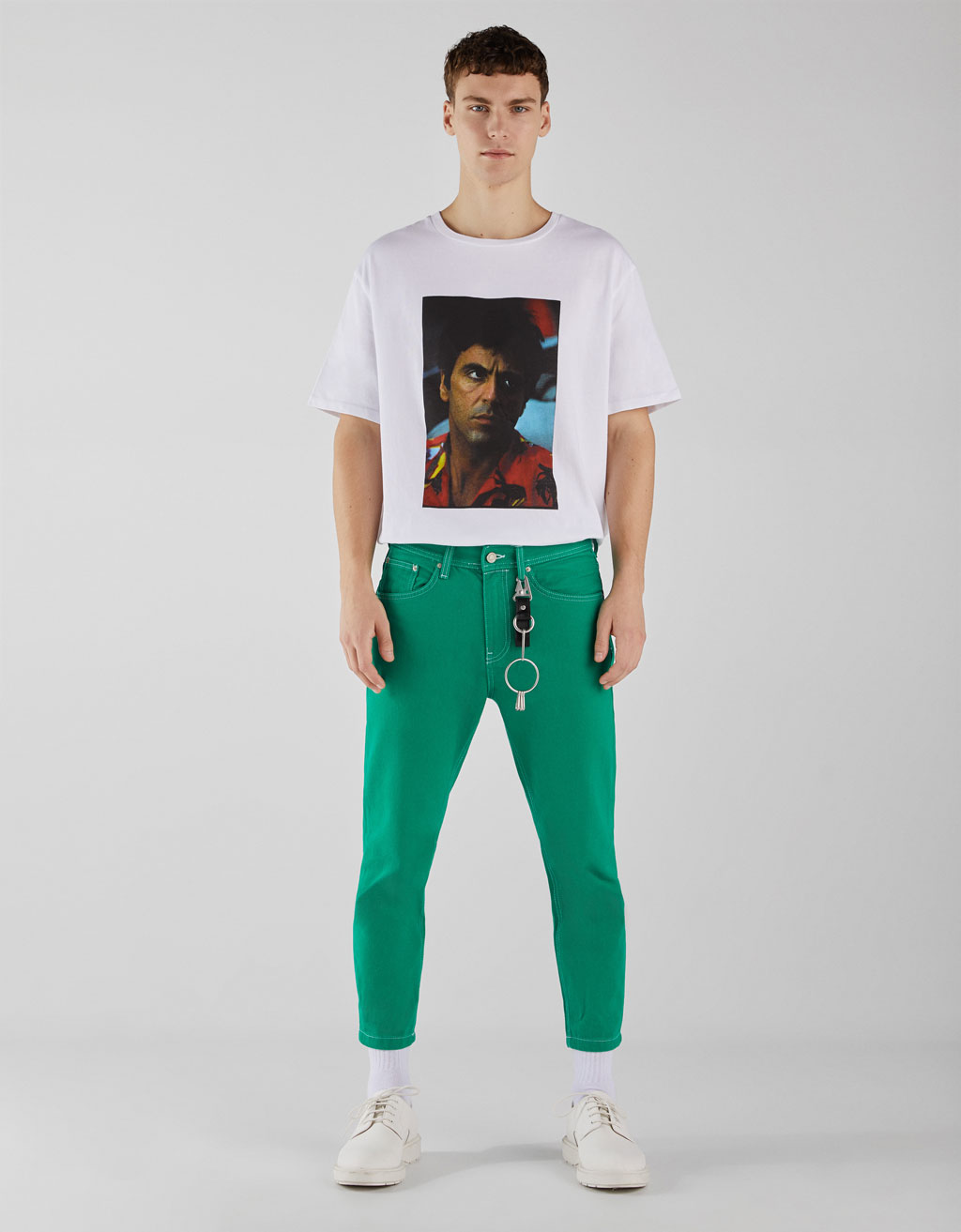 T shirt scarface bershka Clearance