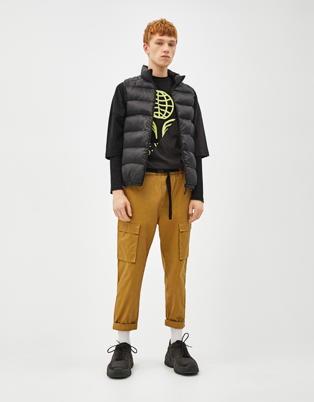 Kapitone Yelek Erkek Bershka