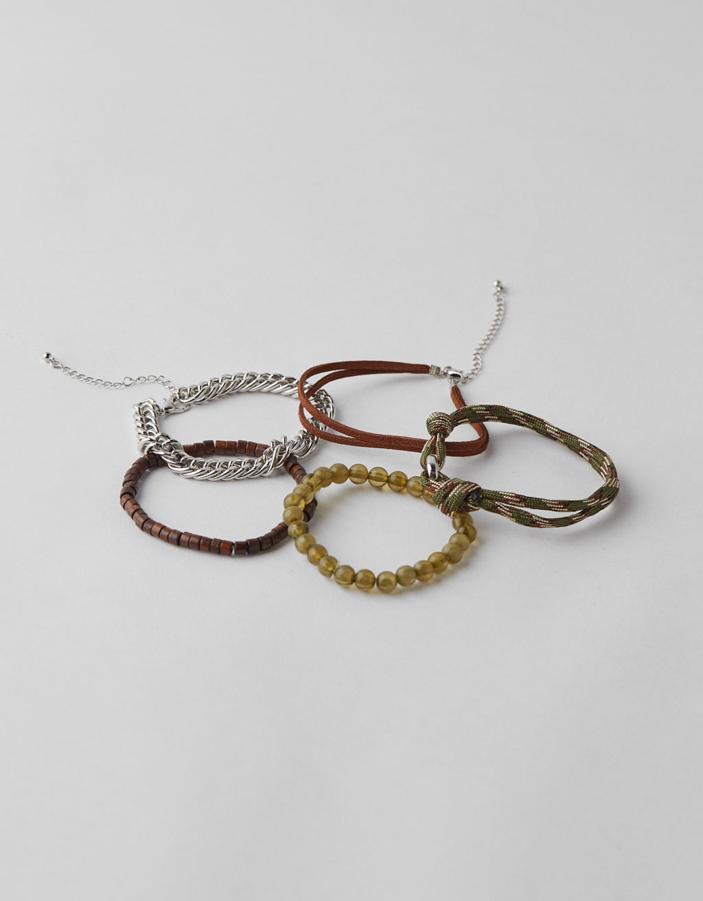 Cord Bracelet Printed Bershka Kosovo