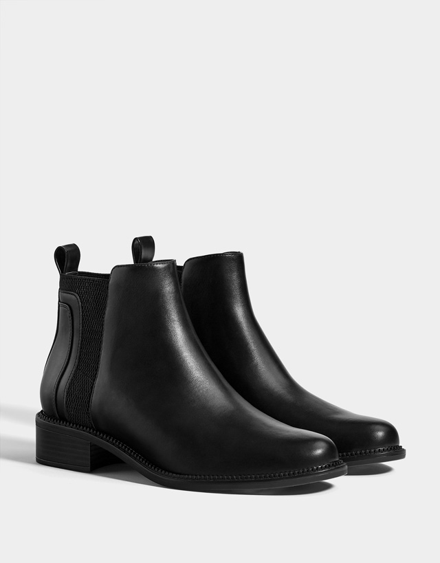Botines planos elástico - Mujer | Bershka