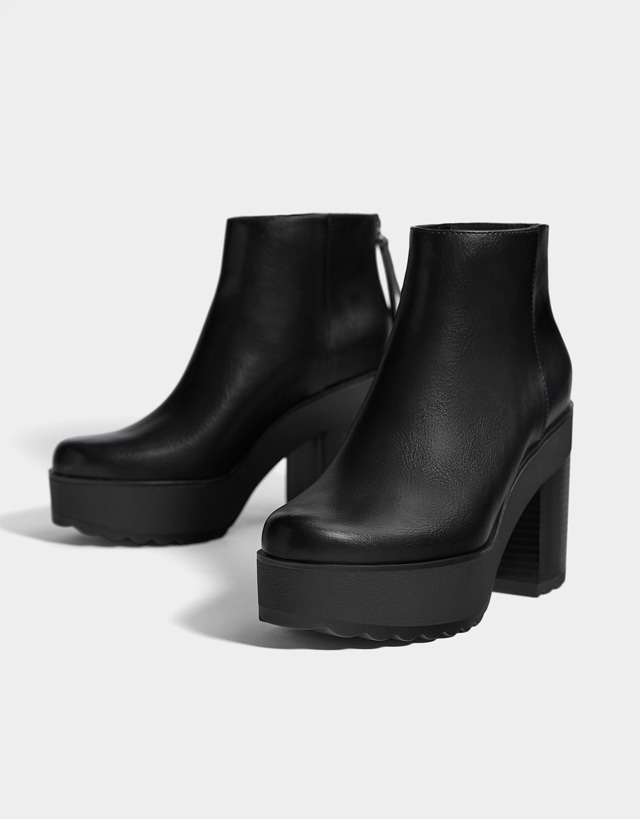 bershka platform boots