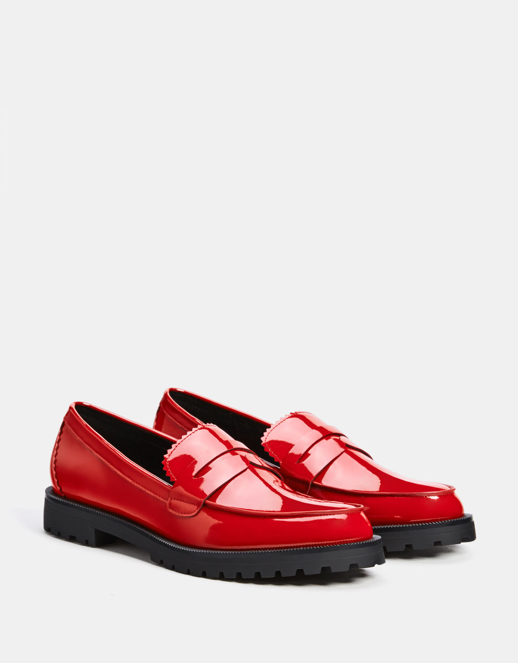 bershka red shoes