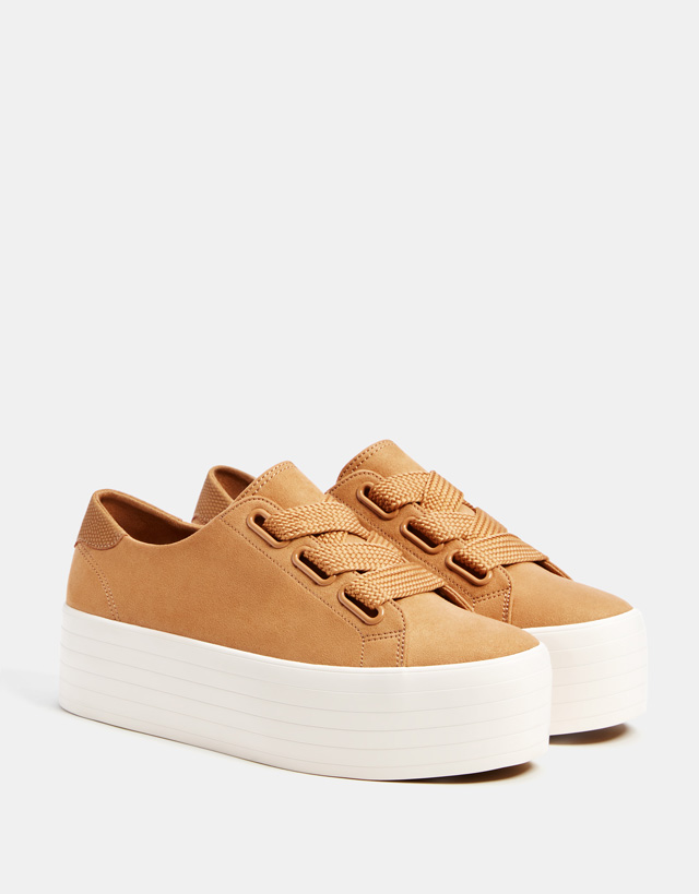 platform sneakers bershka