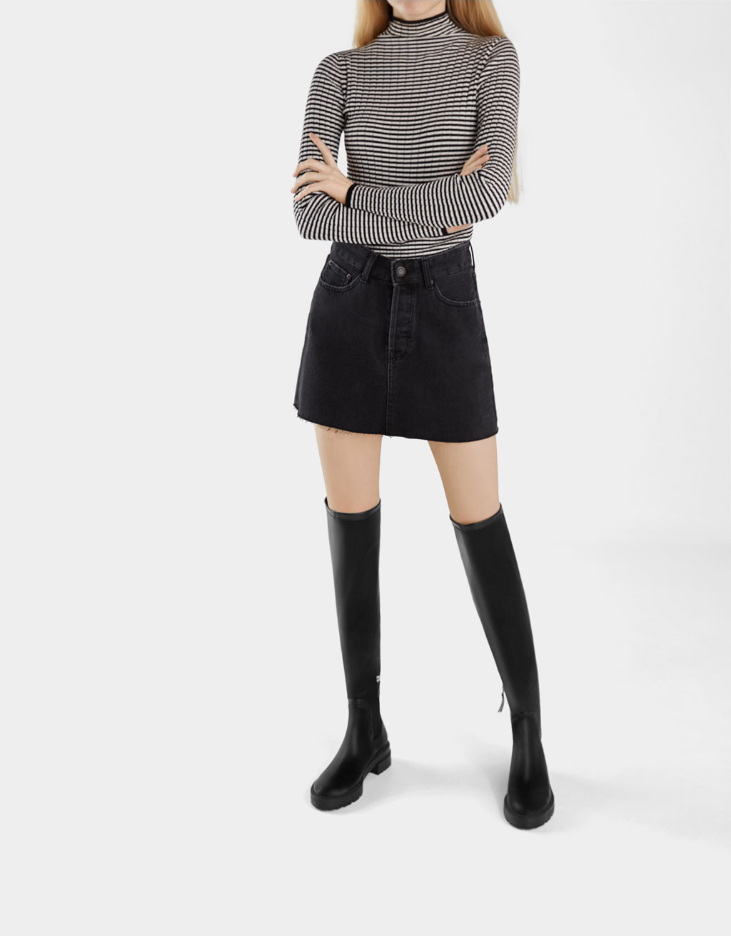 Botas planas con track - Botas y Botines - Bershka Nicaragua