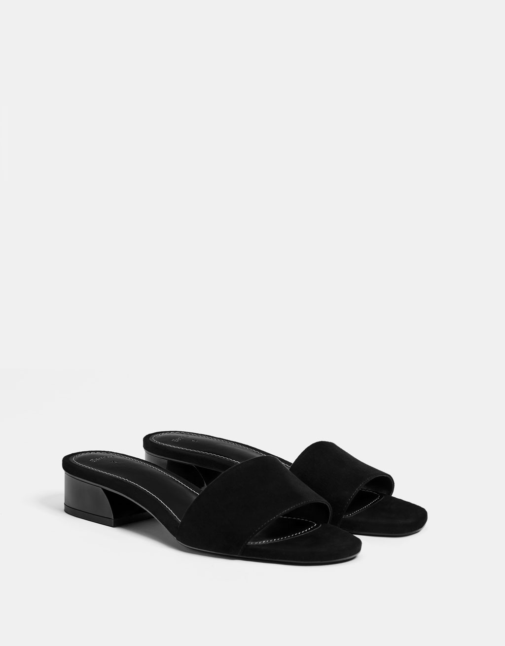 Mid-heel slides - Flat Sandals 