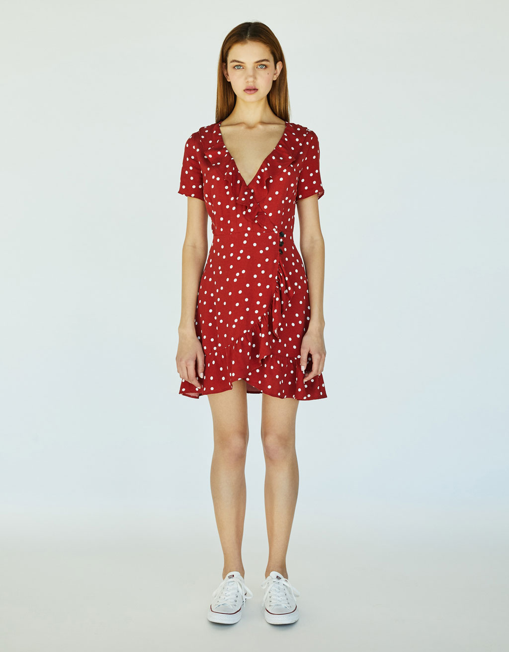 bershka wrap dress