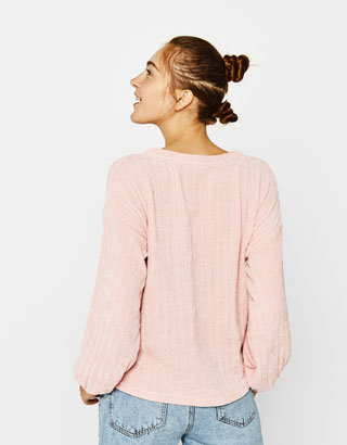 Pullover aus Chenille