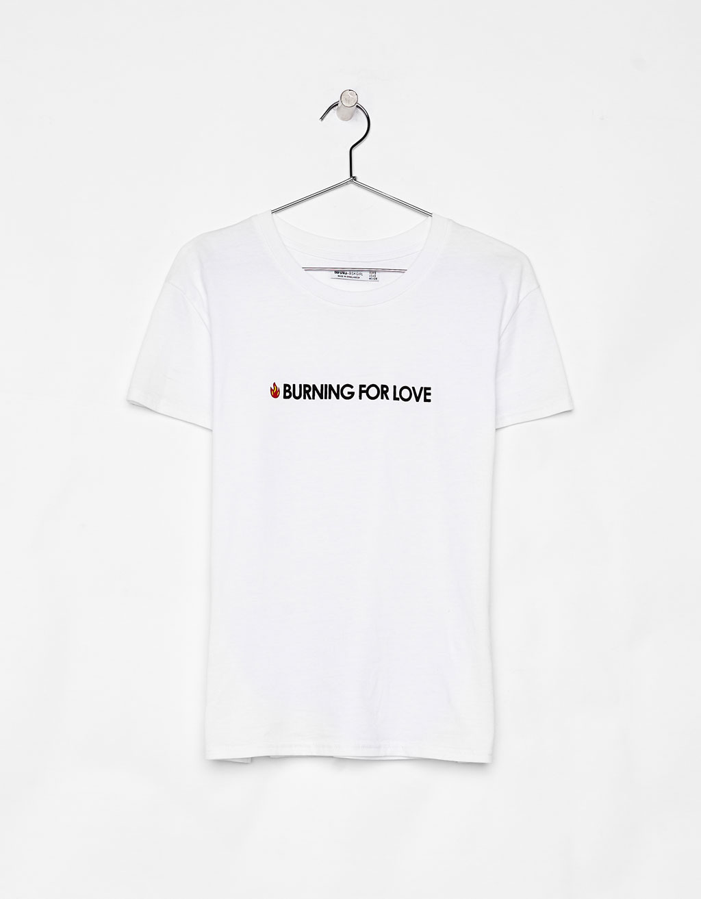 T-shirt algodão orgânico com texto