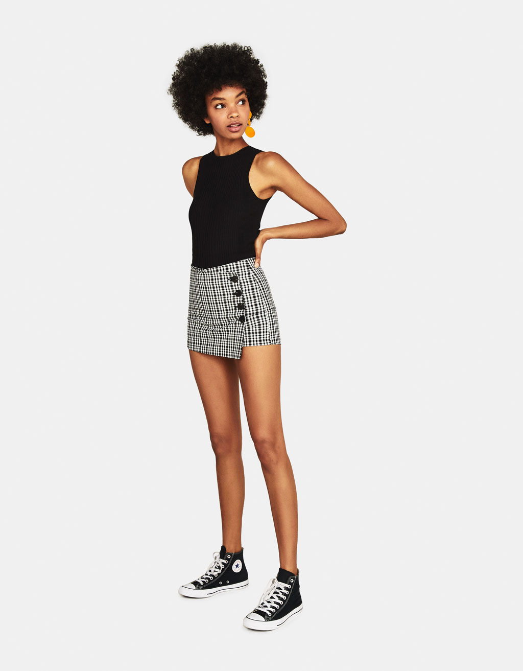Falda pantalón con botones - ROPA - Bershka España - Islas Canarias