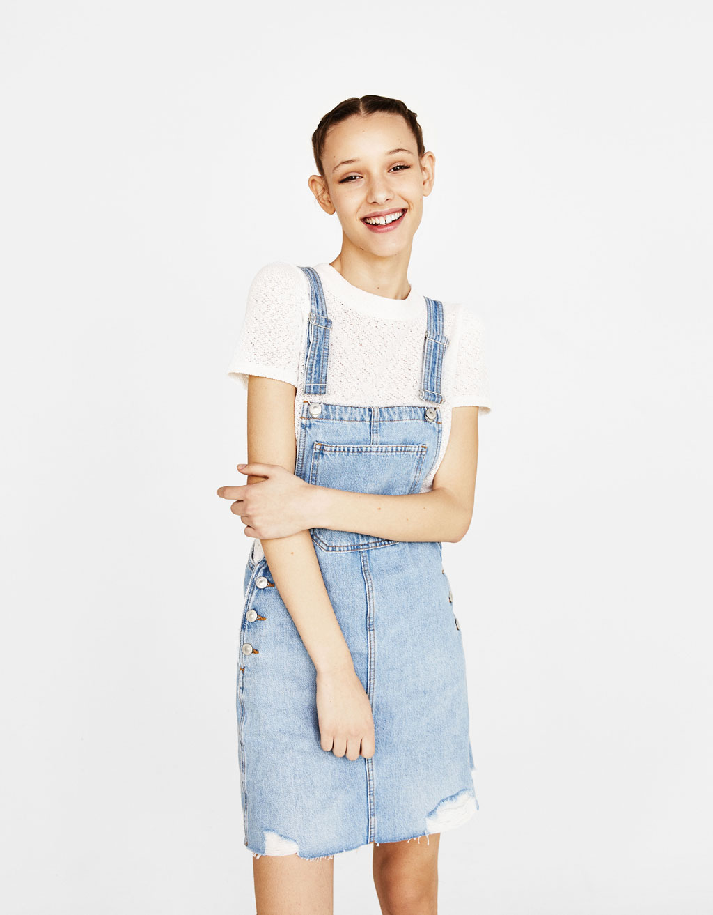 pinafore dress bershka
