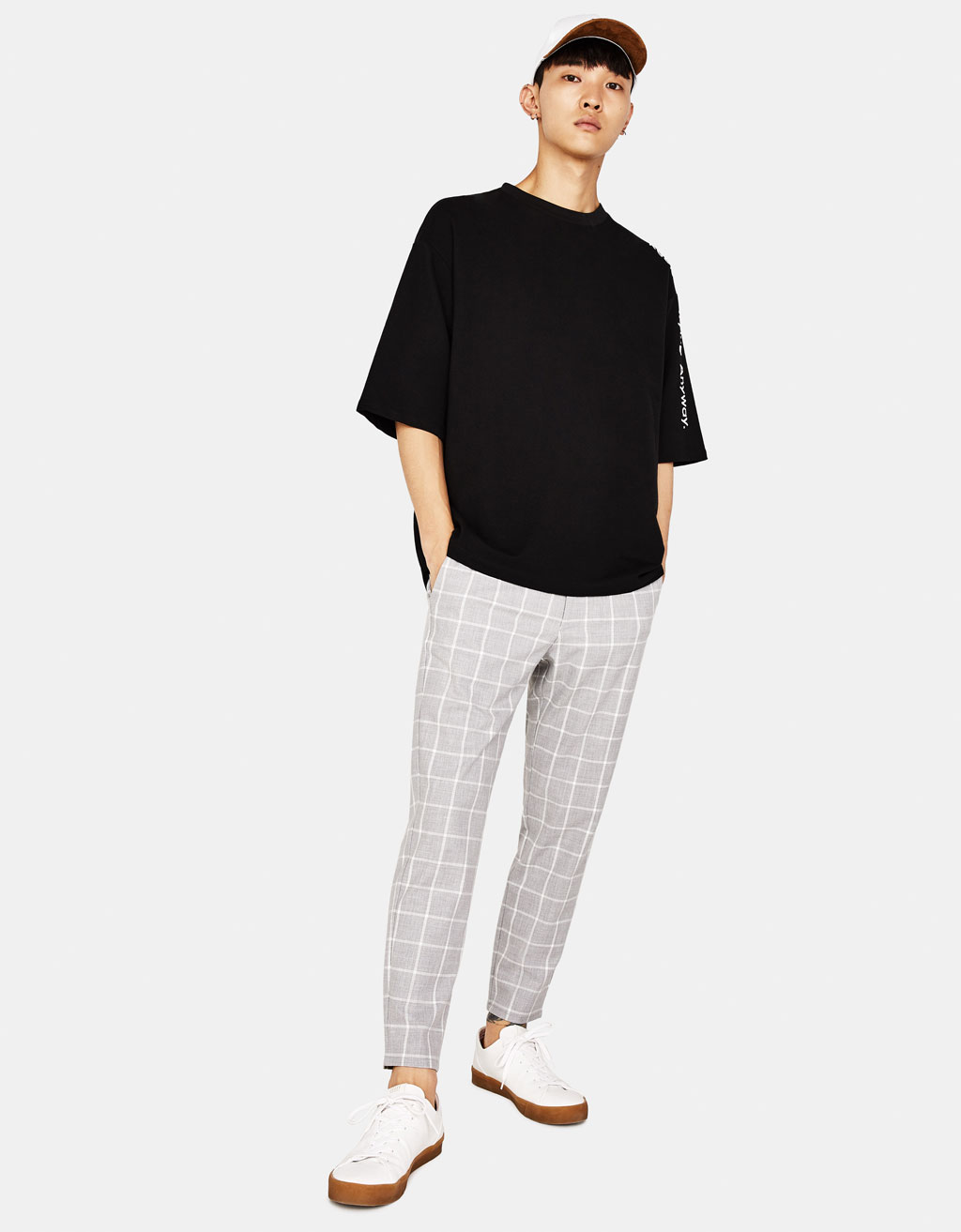 bershka slim cropped fit