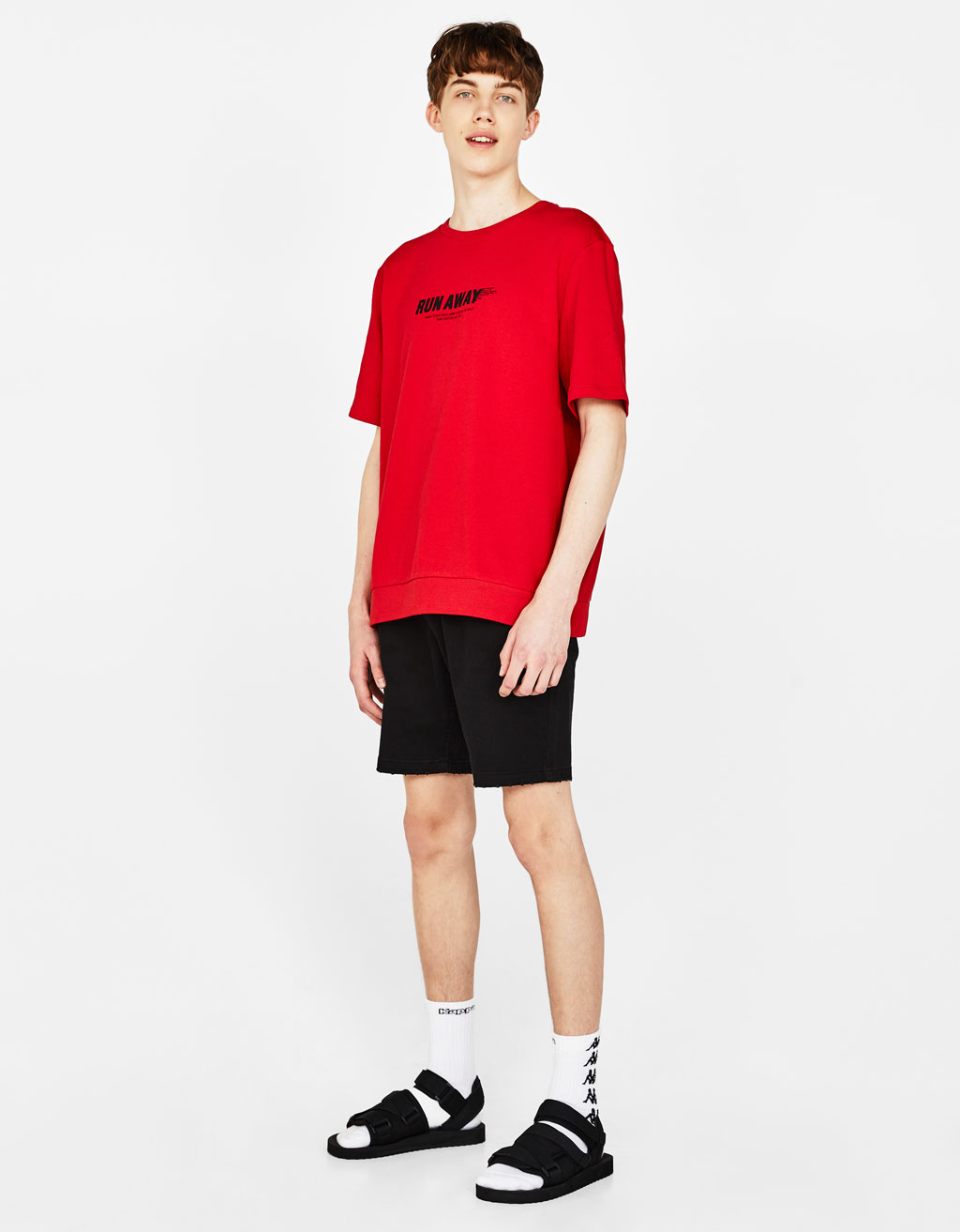 Shoptagr Plush Jersey T Shirt With Slogan By Bershka