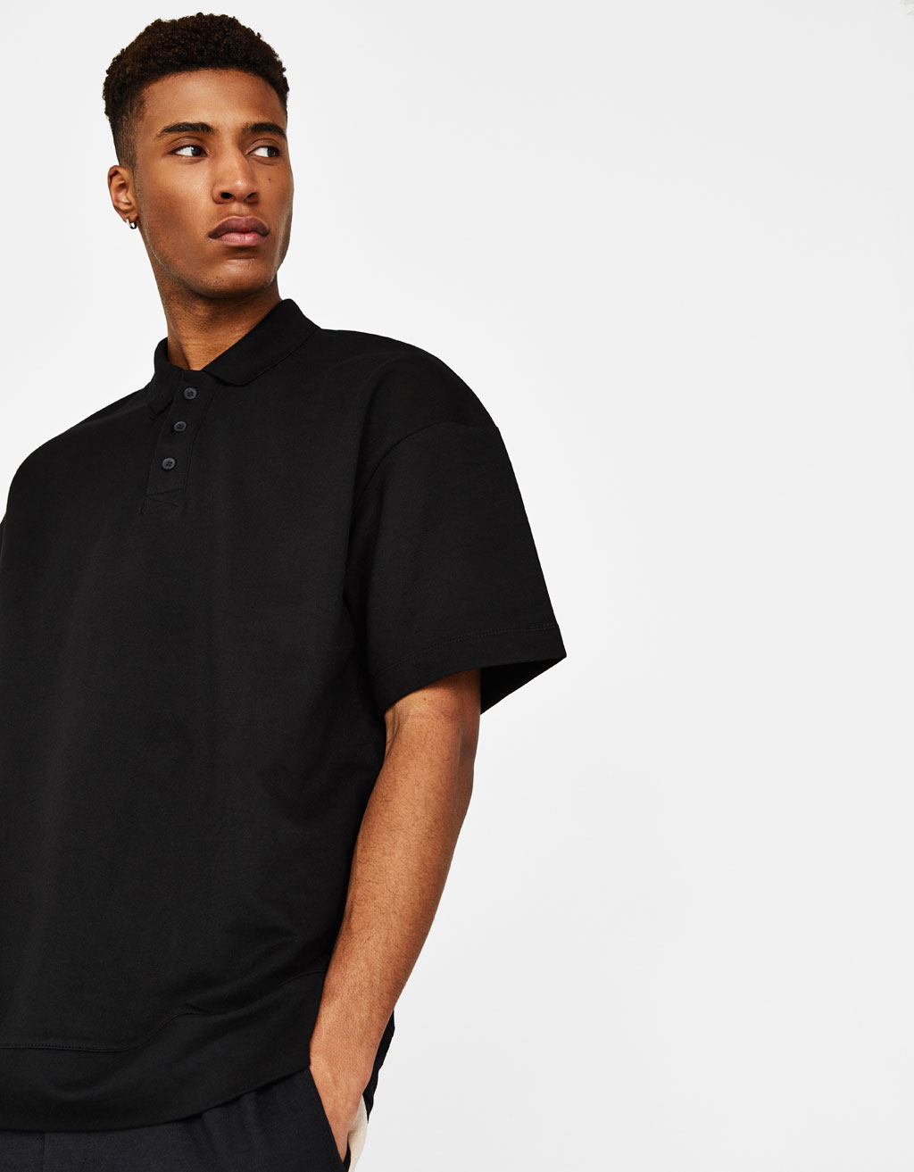 oversized polo shirt mens